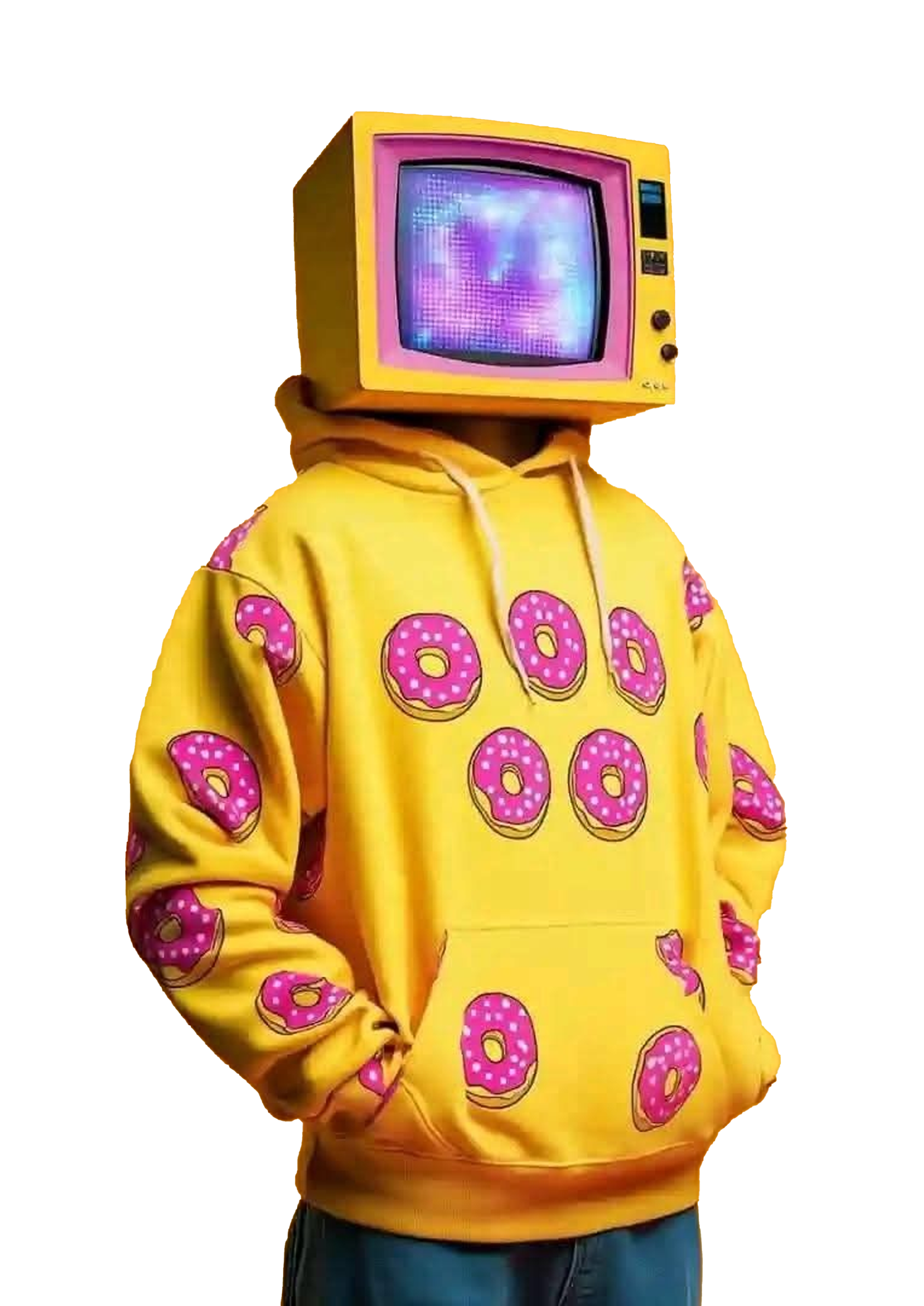 Boneco com TV